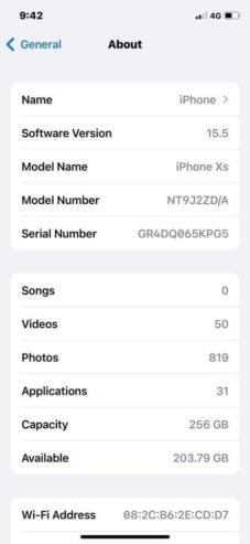 iPhone xs