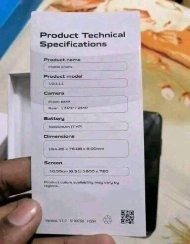 Vivo y21 4 64 for sell