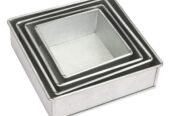 Square Shape Cake Mold Set-4 Pieces