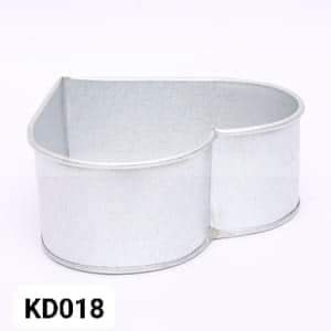 Heart Shape Galvanized Steel Made Cake Mold Set- 4 Pieces/Set