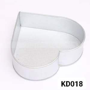 Heart Shape Galvanized Steel Made Cake Mold Set- 4 Pieces/Set