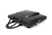 Black Leather Laptop Bag For sale