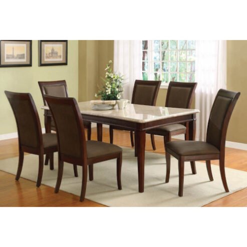 Marble and  Wooden Dining Set JFD113