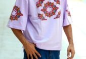 Dropped shoulder T-shirt