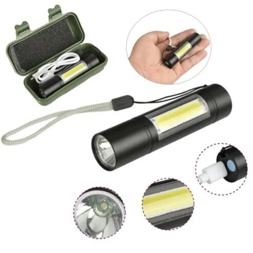 USB Rechargeable Telescopic Torch Light