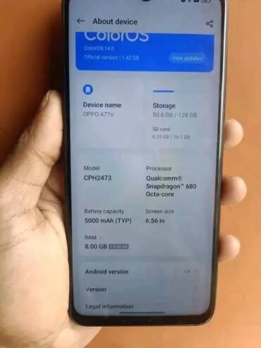 Oppo A77S For Sale in Dhaka
