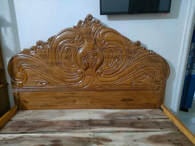 Teak Wood Bed For Sale in Chittagong Bahaddarhat