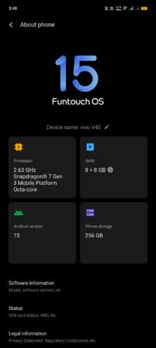 Vivo V40 5g like new