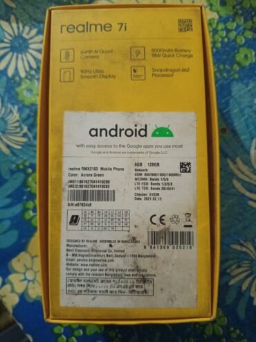Realme 7I For Sale in Chittagong Halishahar