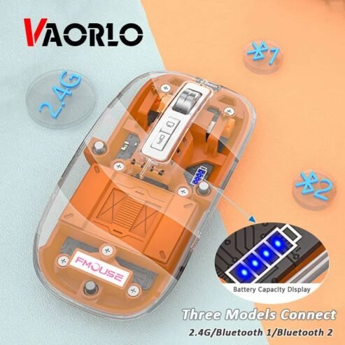 APTECH 89M Wireless Transparent Rechargeable Mouse