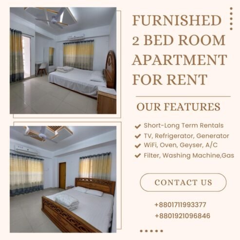 Furnished 2BHK Apartment RENT in Bashundhara R/A.