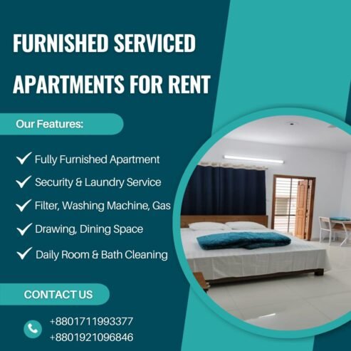 3 Bed Room Serviced Apartment RENT in Bashundhara R/A.