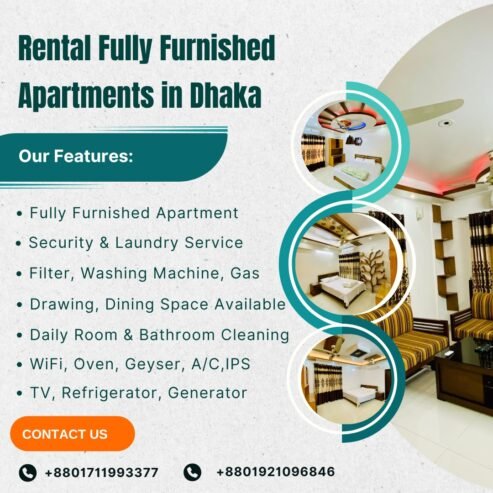 Premium Luxury 4 Bedroom Apartment Rent in Bashundhara R/A
